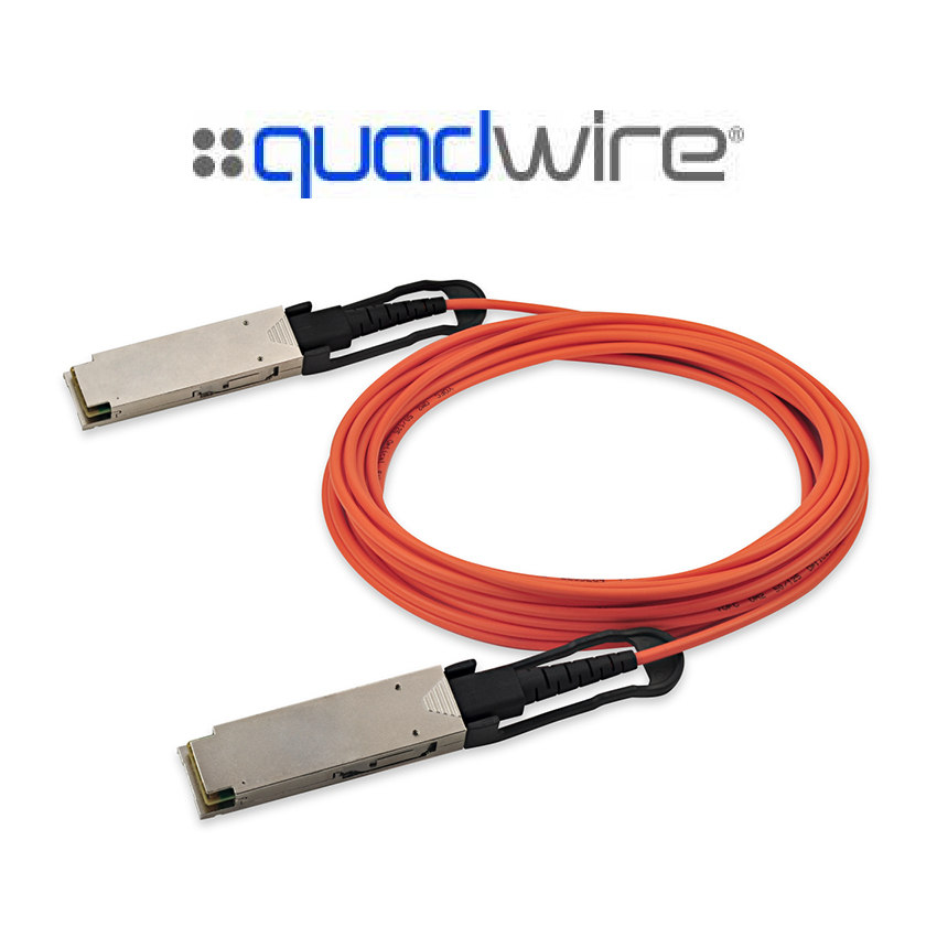 Quadwire® 4x10G（40G）以太网与InfiniBand QDR QSFP有源光缆